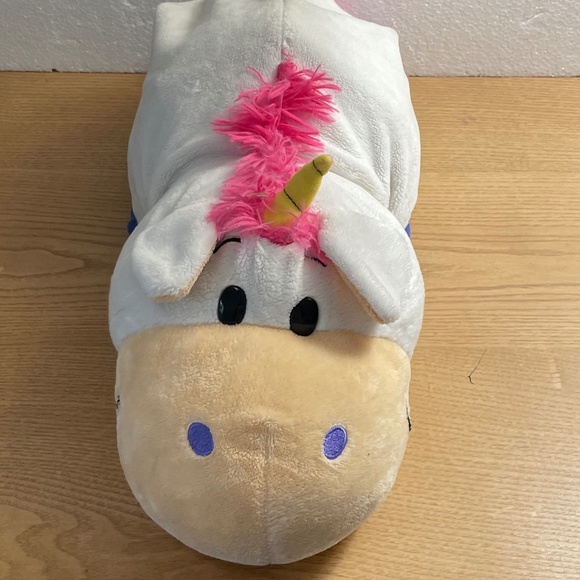 Flip a Zoo Imogen Dragon Flips to Persephone Unicorn Plush Reversible Toy Lg 20” - Picture 5 of 14